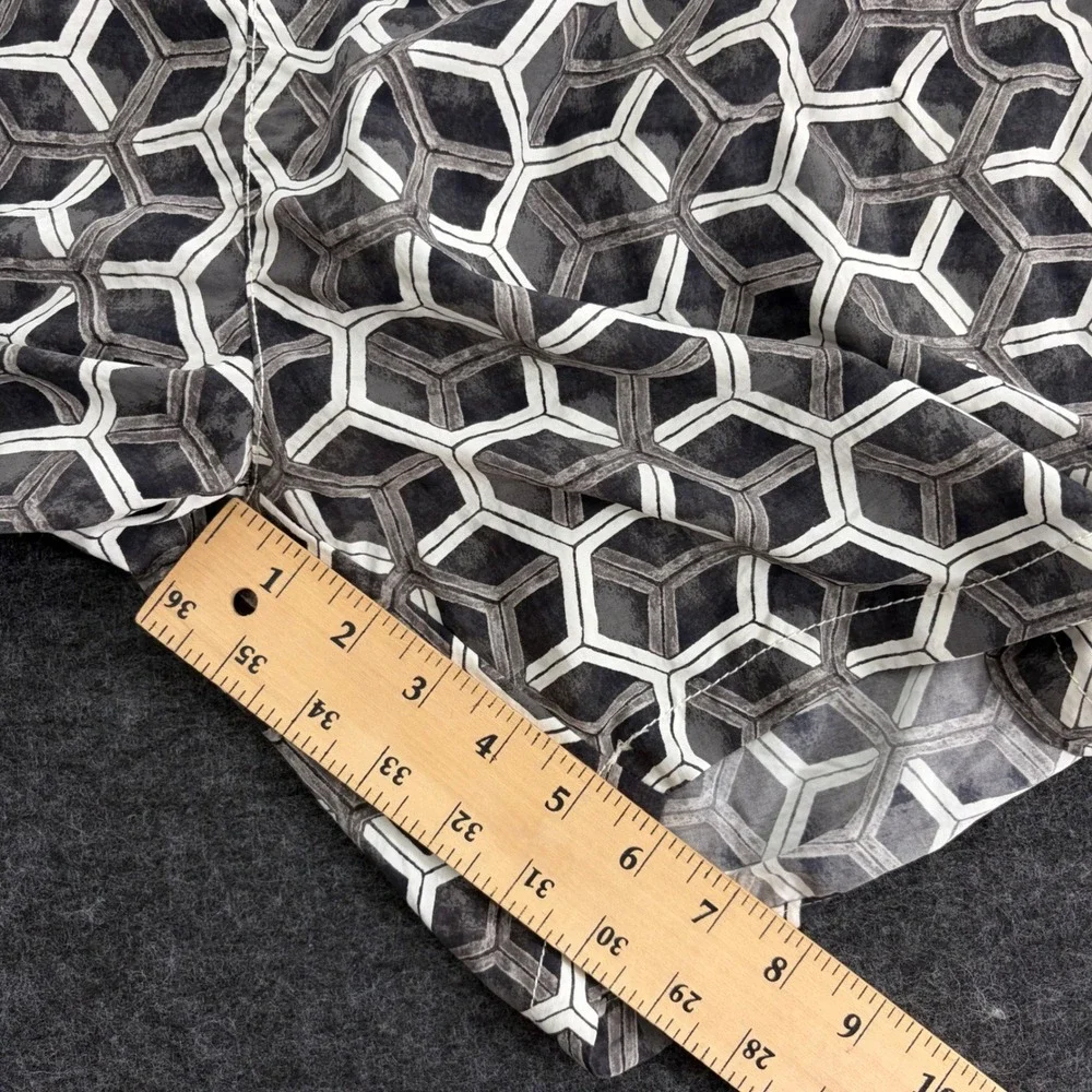Tommy Bahama Relax Mens XXL Black White Geometric Honeycomb Swim Trunks Shorts